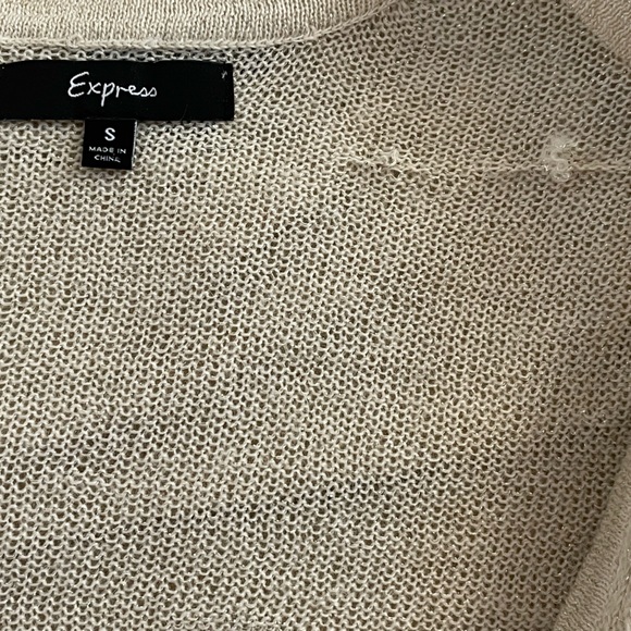 Express crop cardigan (Size S)with gold sparkly tank for underneath (Size XS) - Picture 7 of 9